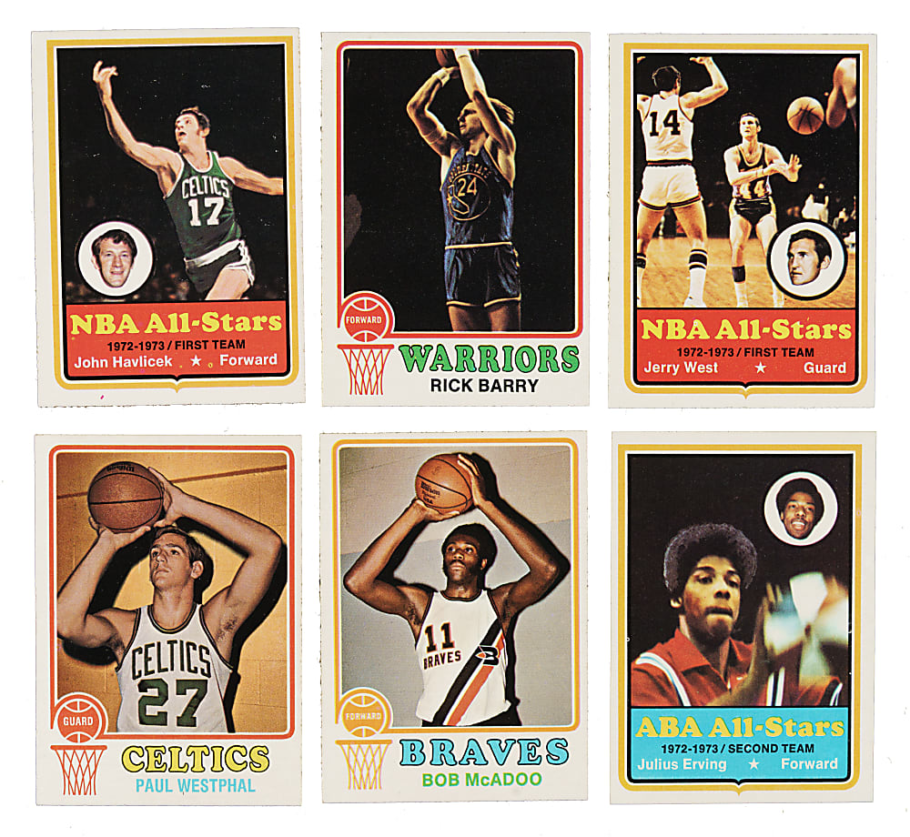 High-Grade 1973-1974 Topps Basketball Complete Set (264)