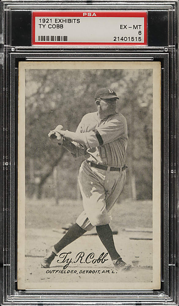 1921 Exhibits Ty Cobb PSA EX-MT 6