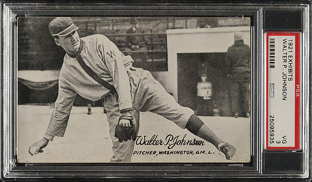 1921 Exhibits Walter Johnson PSA VG 3