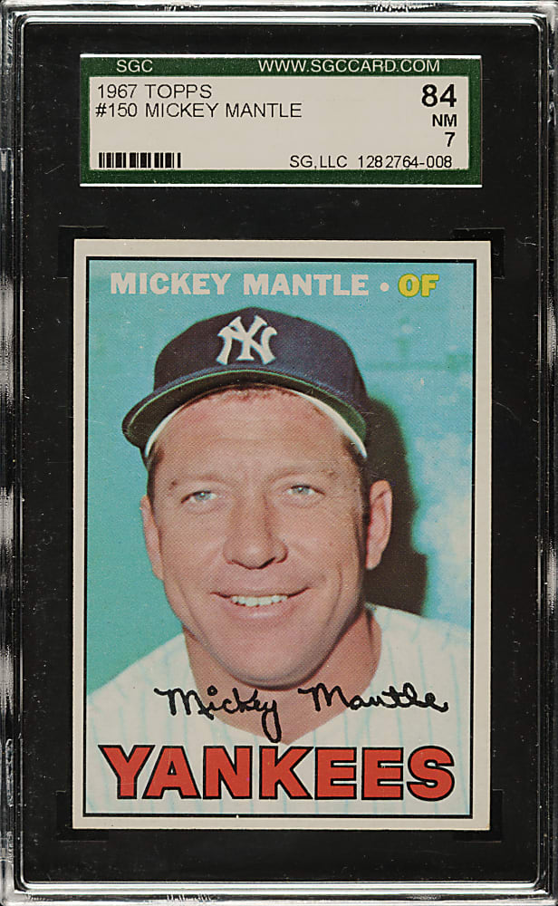 1967 Topps #150 Mickey Mantle SGC NM 84
