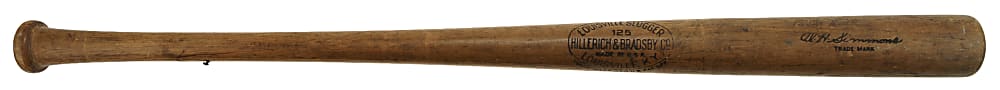 1930 Al Simmons Philadelphia Athletics Game-Used Bat Signed by Babe Ruth, Lou Gehrig, and Jimmie Foxx PSA/DNA GU 8.5