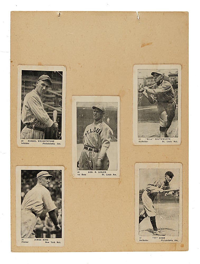 1927 E126 American Caramel "Series of 60" Collection (15) Including Cobb, Sisler, and Southworth