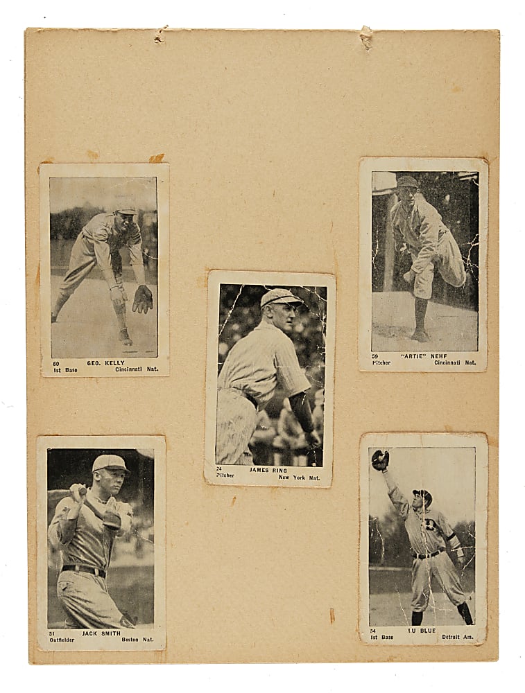 1927 E126 American Caramel "Series of 60" Collection (15) Including Cobb, Sisler, and Southworth