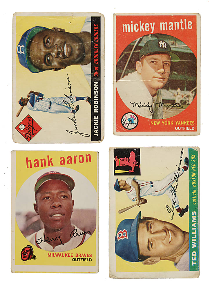 1948 to 1959 Topps, Fleer, and Bowman Shoebox Collection (494) Including 90+ Hall of Famers