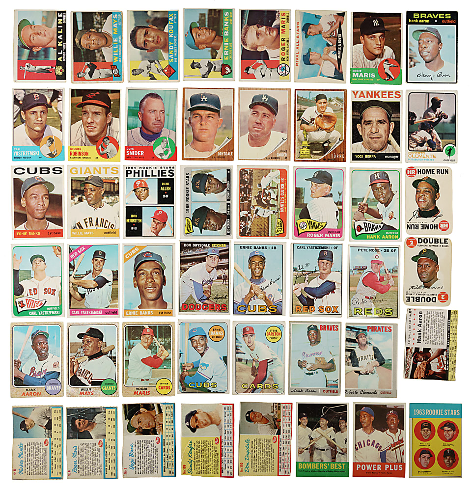 1960 to 1975 Topps, Fleer, and Post Cereal Shoebox Collection (752) Including 262 Hall of Famers
