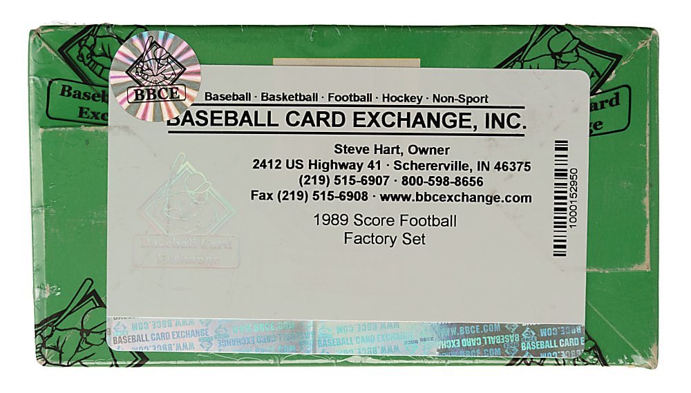 1989 Score Football Factory Box Set (330 Cards) - BBCE
