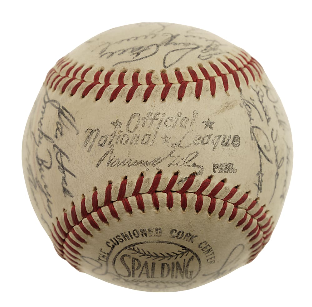1960 Pittsburgh Pirates World Champions Team-Signed Baseball with Roberto Clemente - JSA
