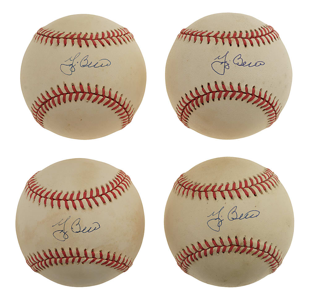Yogi Berra Single-Signed Baseball Collection (12) - PSA/DNA