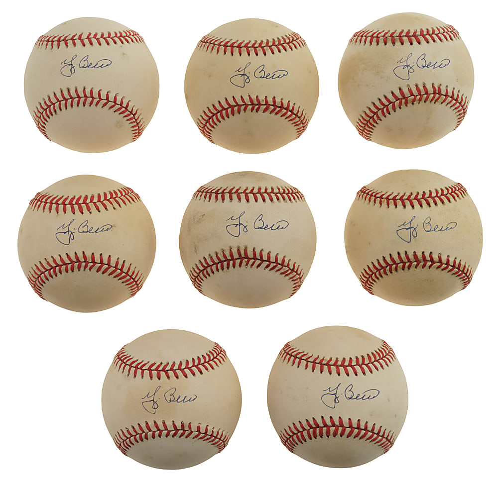 Yogi Berra Single-Signed Baseball Collection (12) - PSA/DNA