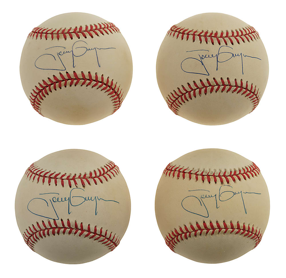 Tony Gwynn Single-Signed Baseball Collection (15) - Upper Deck