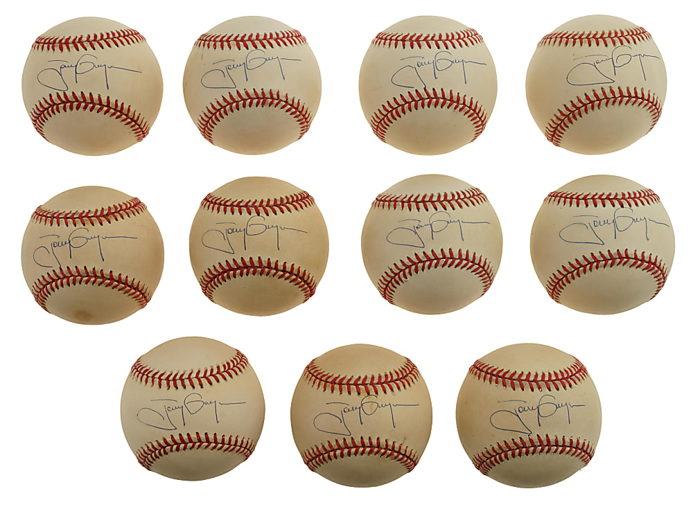 Tony Gwynn Single-Signed Baseball Collection (15) - Upper Deck