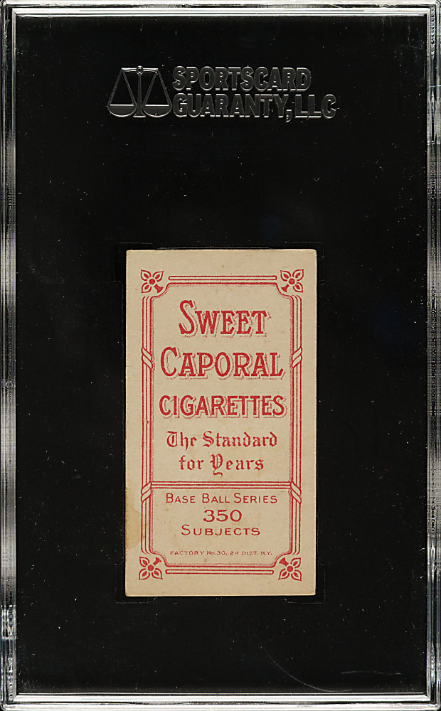 1909-1911 T206 White Border Walter Johnson Hands at Chest SGC VG/EX 50