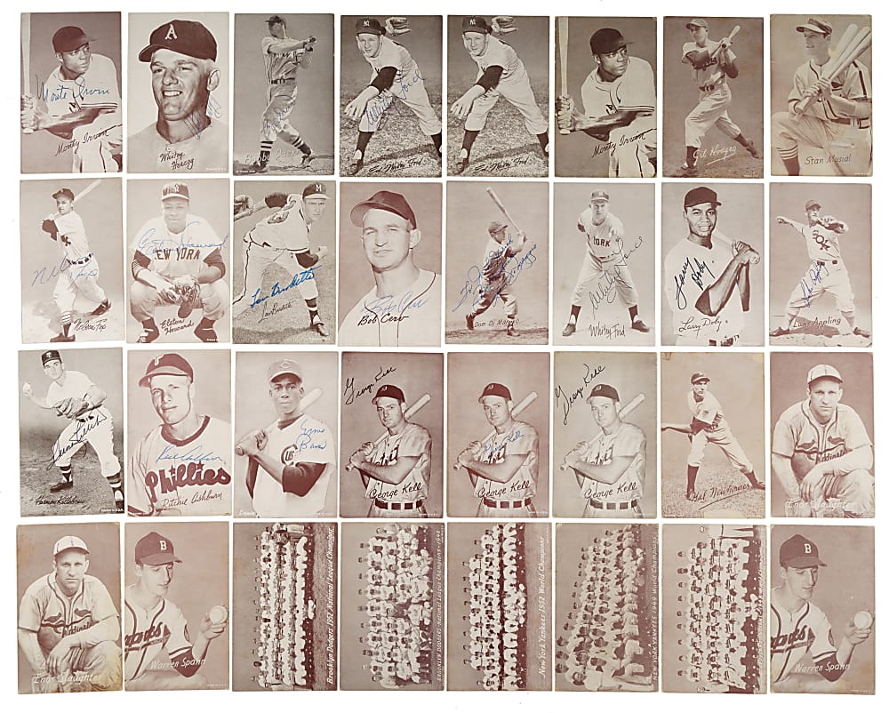 1947-1966 Exhibits Collection (137) Including 92 Signed Cards