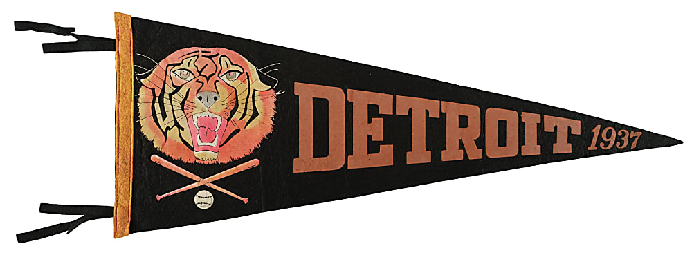 1937 Detroit Tigers Pennant