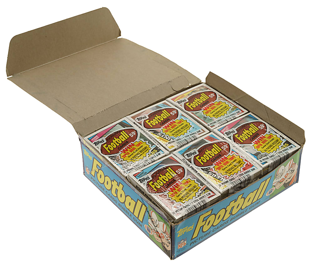 1984 Topps Football Unopened Cello Box (24 Packs) - BBCE