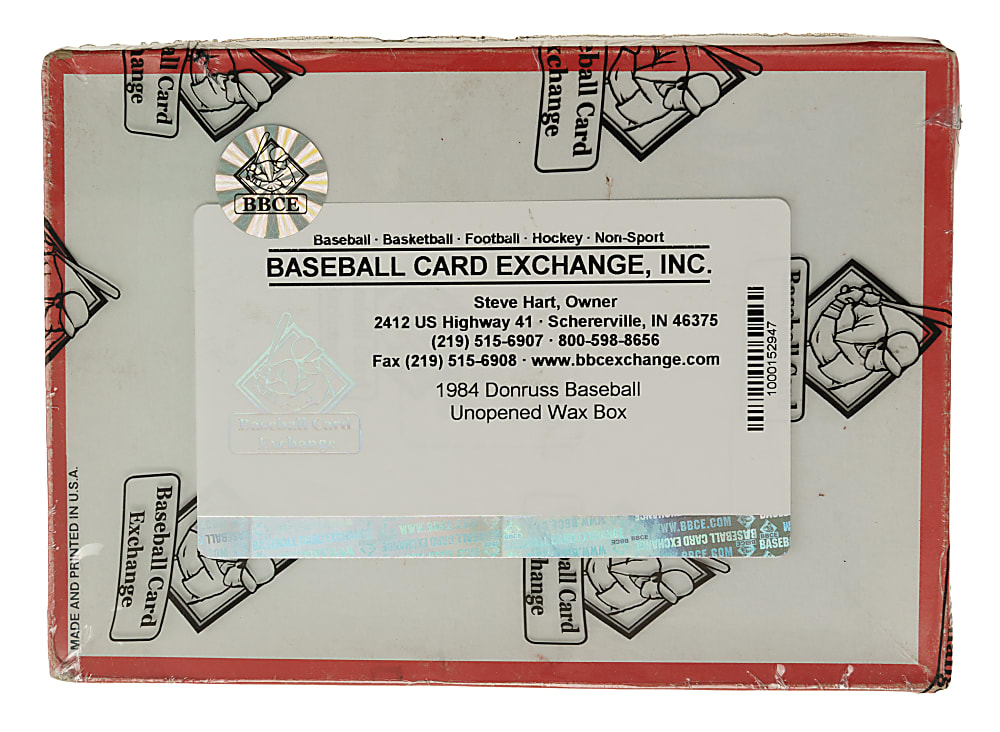 1984 Donruss Unopened Wax Box (36 Packs) - BBCE