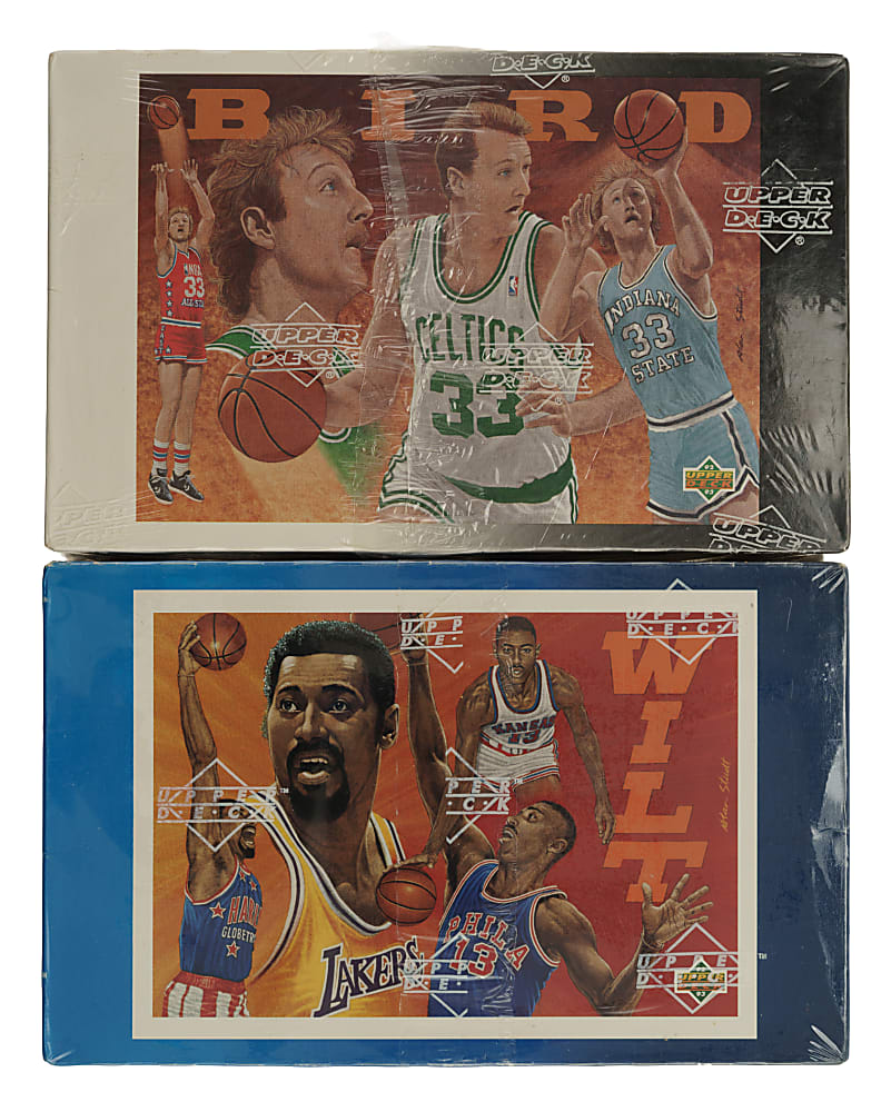 1992-1993 Upper Deck Basketball First and Second Series Factory-Sealed Unopened Hobby Box Pair (2 Boxes, 72 Packs)