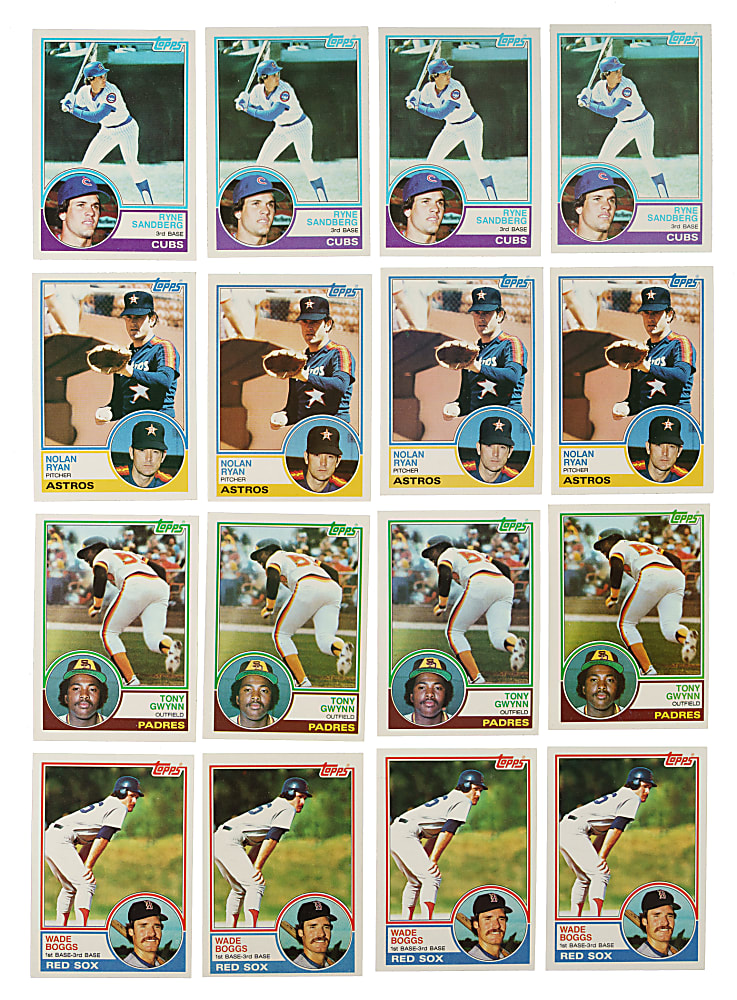 1983 Topps Complete Set Collection (5 Sets, 3,960 Cards)
