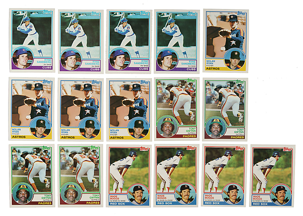 1983 Topps Complete Set Collection (5 Sets, 3,960 Cards)