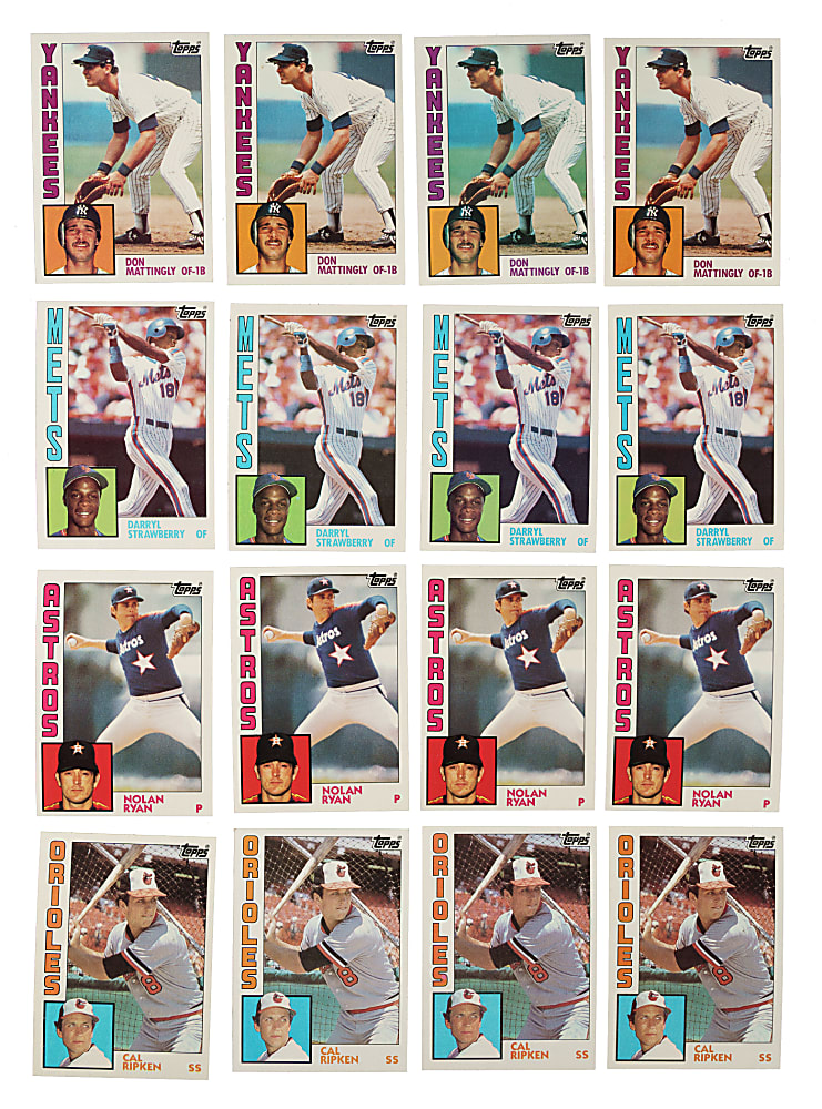 1984 Topps Complete Set Collection (5 Sets, 3,960 Cards)