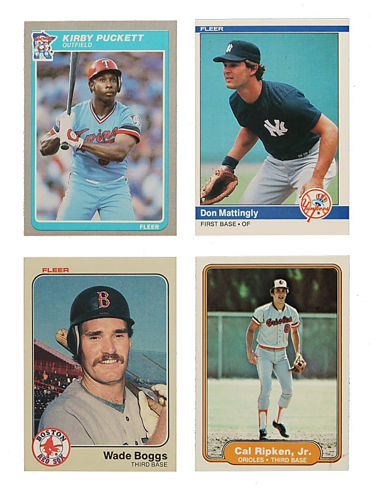 1982 to 1986 Fleer Complete Set Collection (5 Sets, 3,300 Cards)