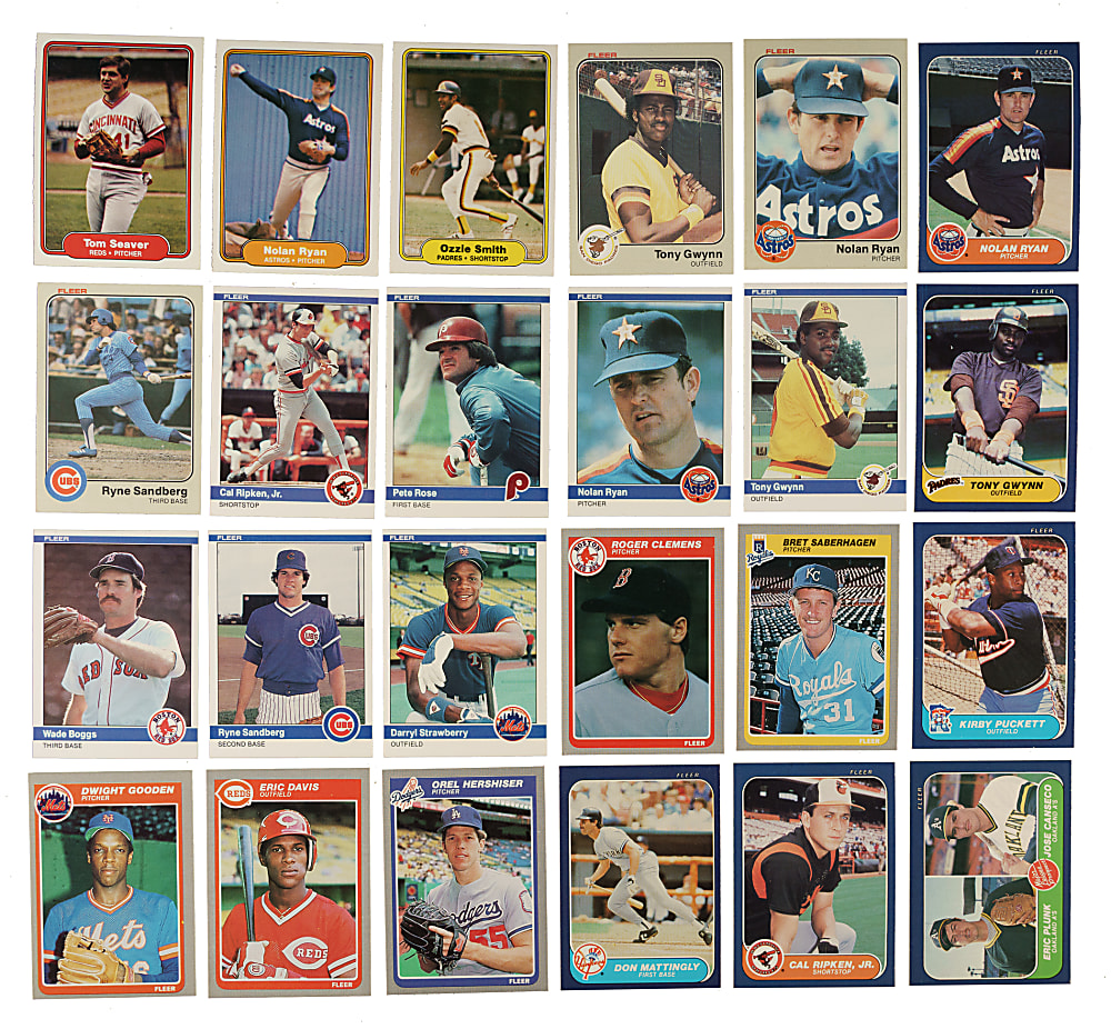 1982 to 1986 Fleer Complete Set Collection (5 Sets, 3,300 Cards)