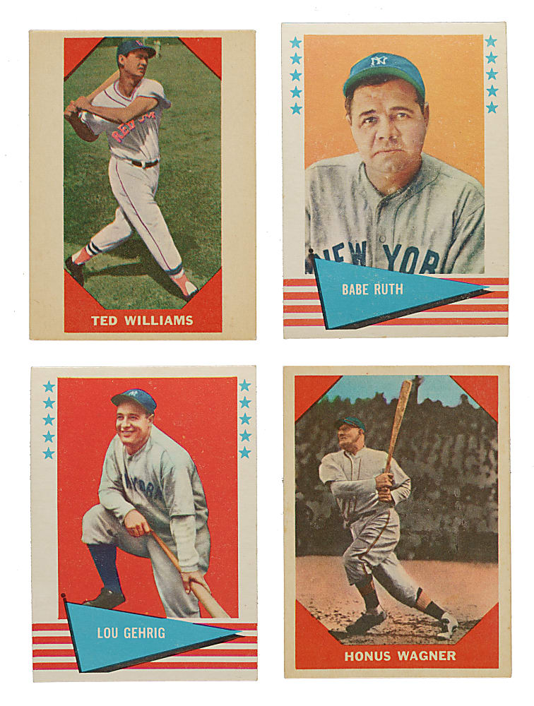 1960 and 1961-1962 Fleer All-Time Greats Complete Set Pair (2 Sets, 233 Cards)