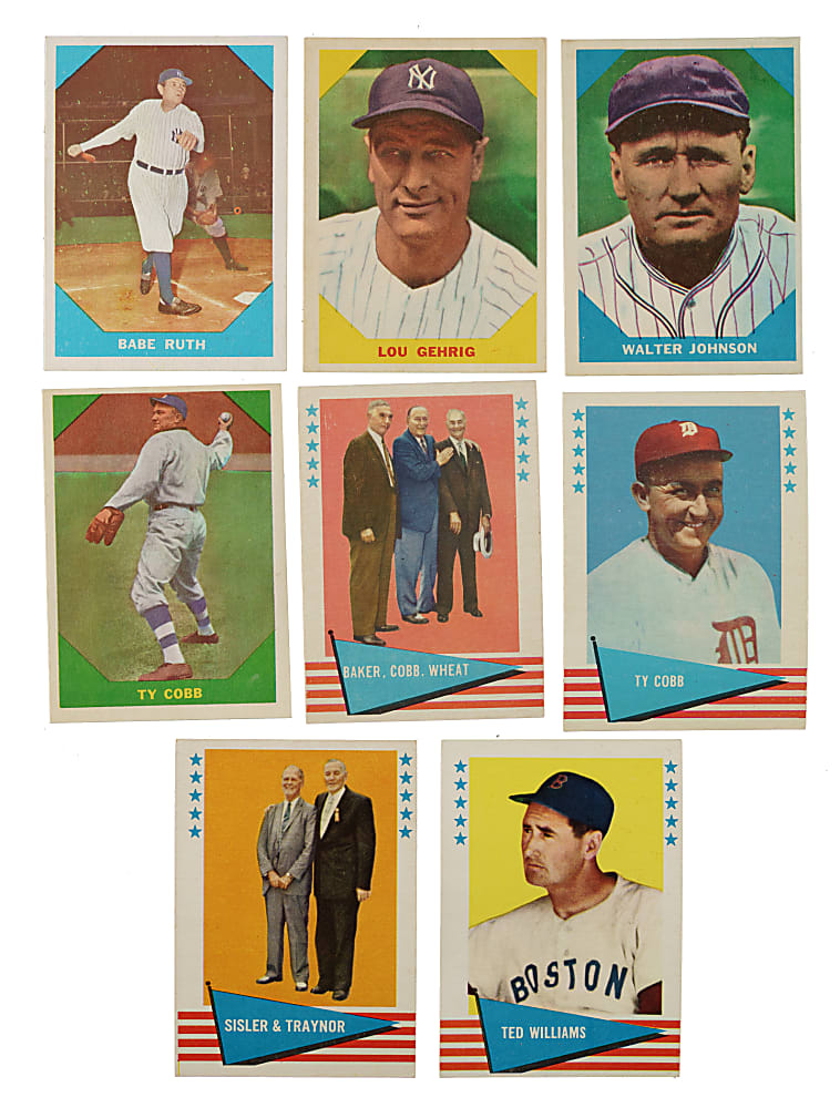 1960 and 1961-1962 Fleer All-Time Greats Complete Set Pair (2 Sets, 233 Cards)