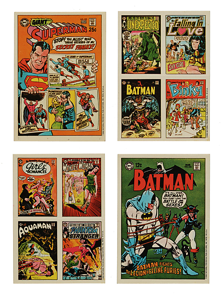 1970 Topps "Comic Cover Stickers" Complete Set (44) Plus Wrapper