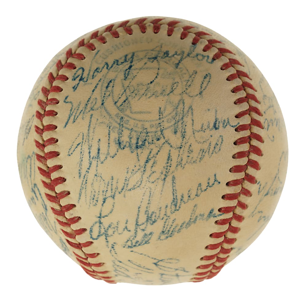 1951 Boston Red Sox Team-Signed Baseball with Ted Williams and Bobby Doerr - JSA
