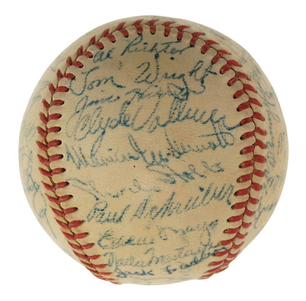 1951 Boston Red Sox Team-Signed Baseball with Ted Williams and Bobby Doerr - JSA