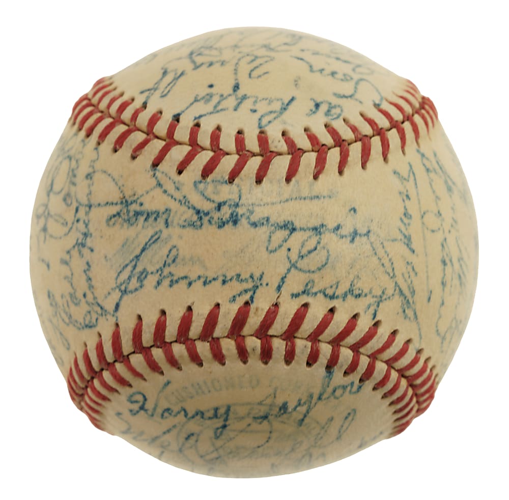 1951 Boston Red Sox Team-Signed Baseball with Ted Williams and Bobby Doerr - JSA