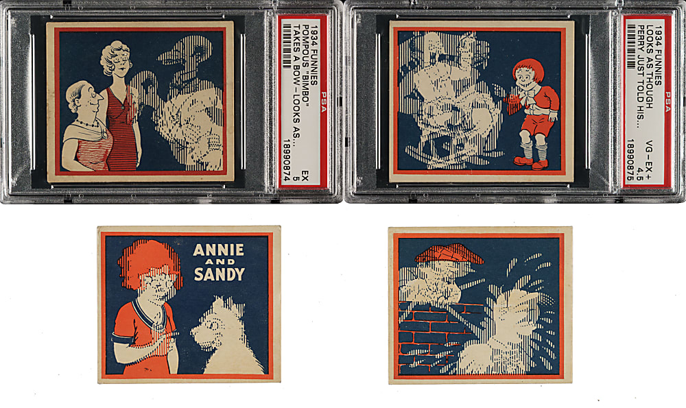 1934 R56 General Gum, Inc. "Funnies" Collection (10) Plus Wrapper