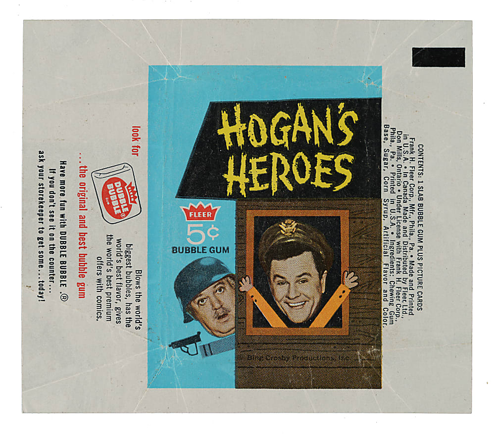 1965 Fleer "Hogan's Heroes" Complete Set (66) Plus Wrapper