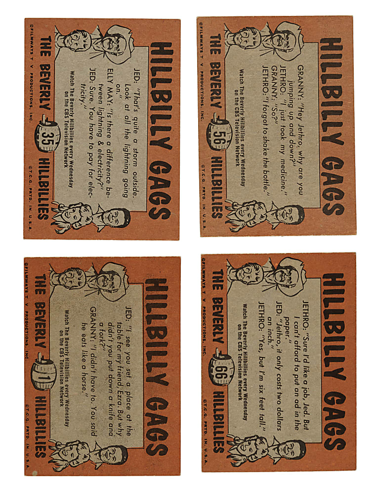 1963 Topps "Beverly Hillbillies" Complete Set (66)