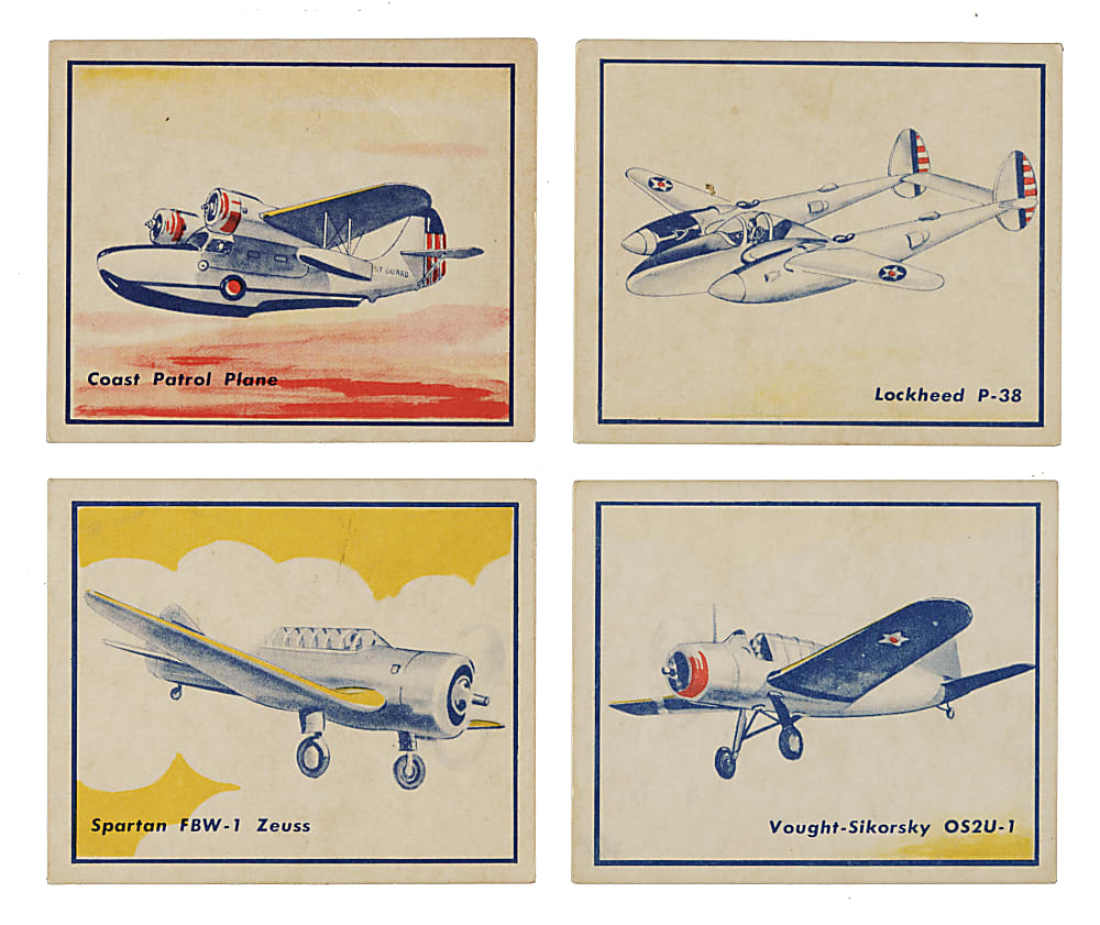 1930s R47 Shelby Gum "Fighting Planes" Near-Complete Set (23/24)