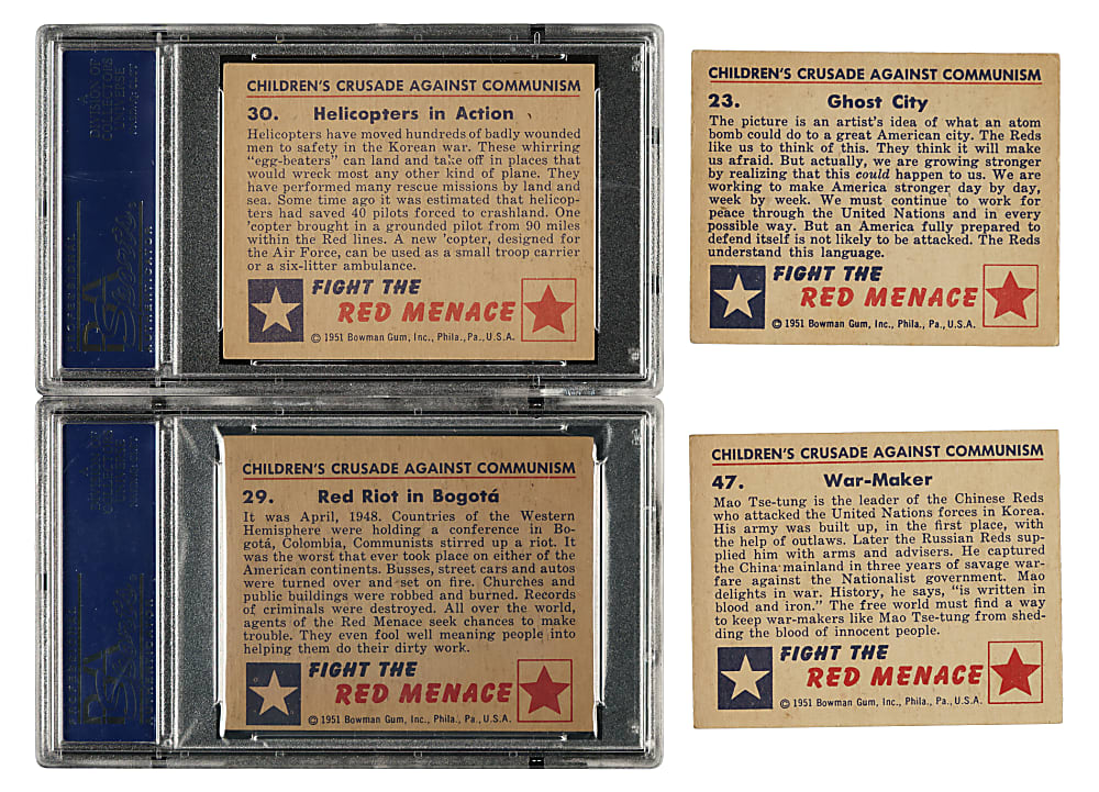 1951 Bowman "Red Menace" Complete Set (48)