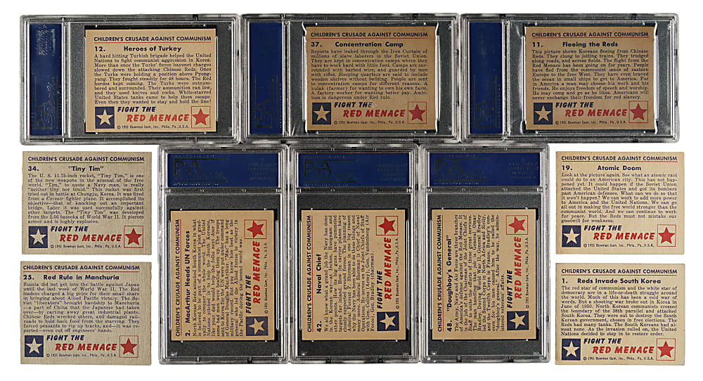 1951 Bowman "Red Menace" Complete Set (48)