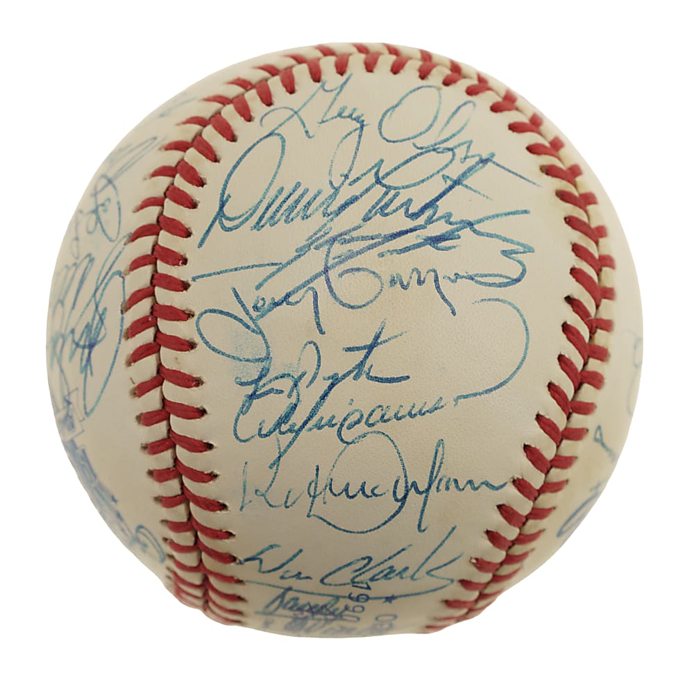 1990 National League All-Star Team-Signed Baseball Plus Press Pin