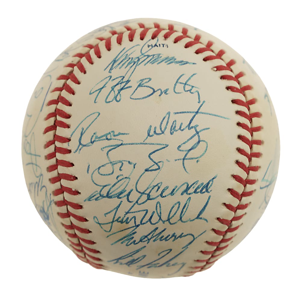 1990 National League All-Star Team-Signed Baseball Plus Press Pin