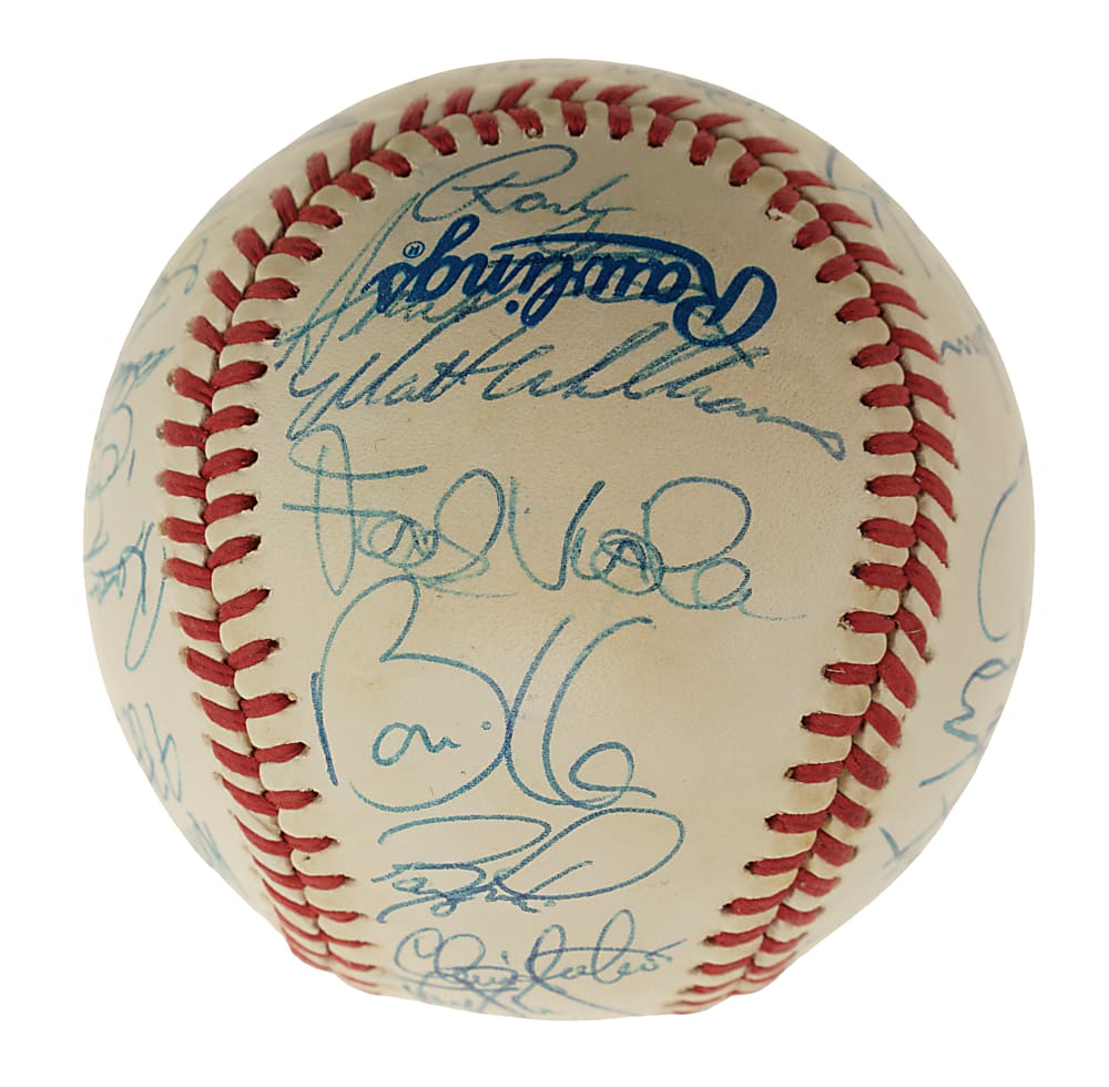 1990 National League All-Star Team-Signed Baseball Plus Press Pin