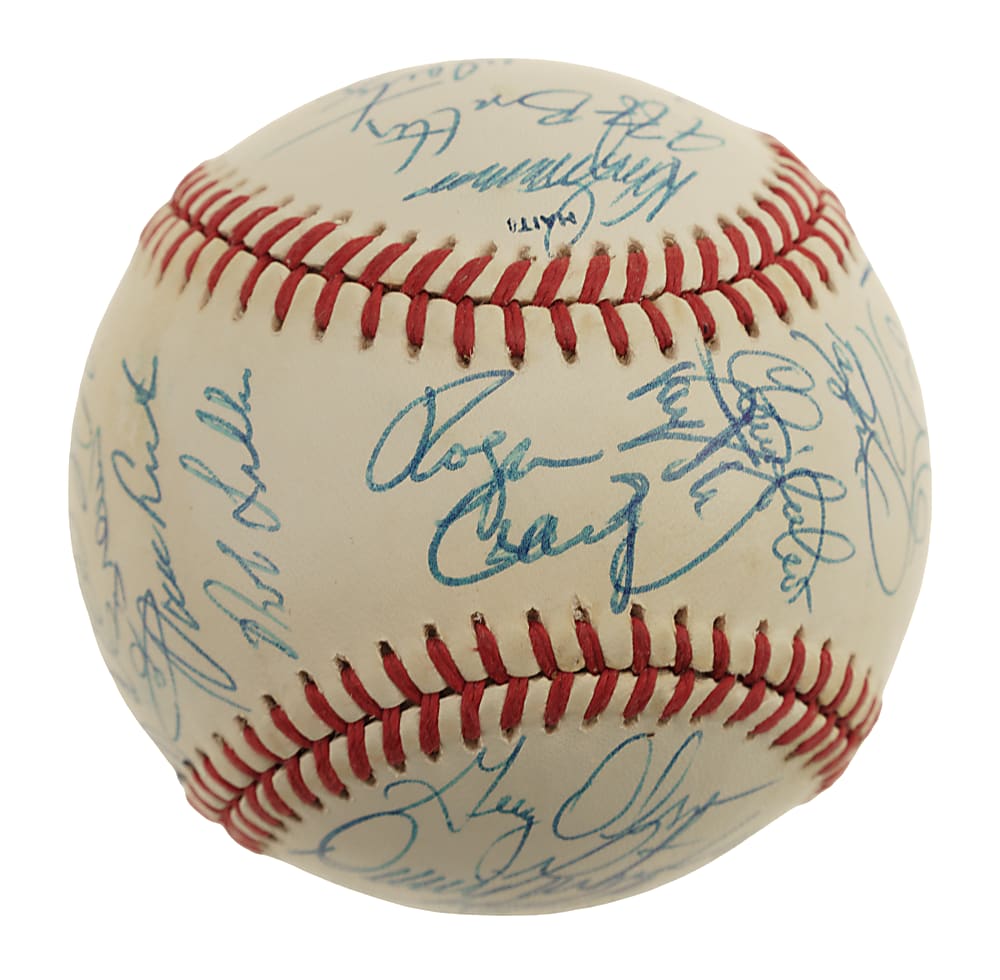 1990 National League All-Star Team-Signed Baseball Plus Press Pin