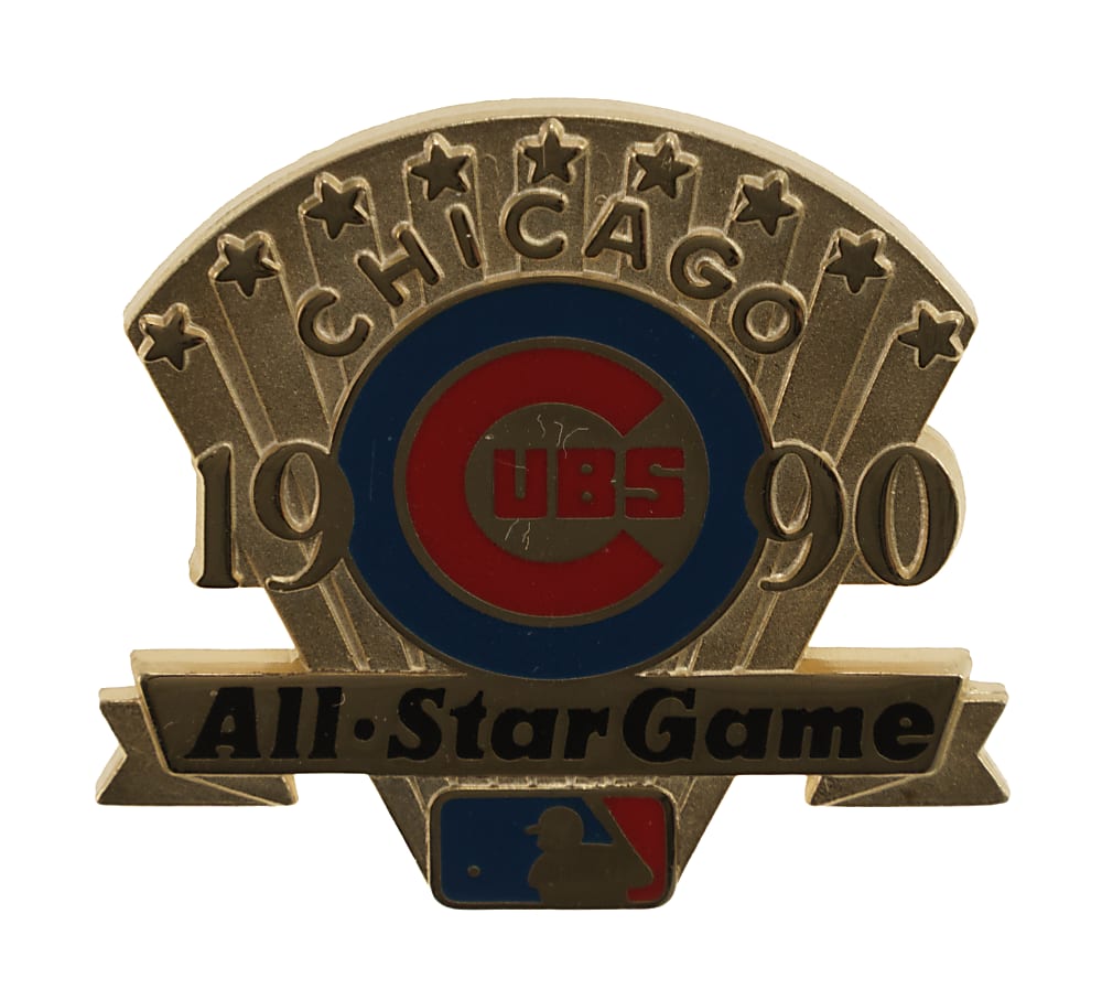 1990 National League All-Star Team-Signed Baseball Plus Press Pin