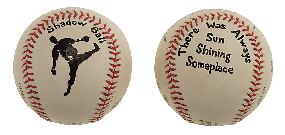 James Earl Jones and Buck O'Neil Single-Signed Baseball Pair
