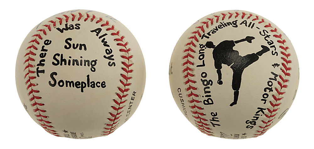 James Earl Jones and Buck O'Neil Single-Signed Baseball Pair