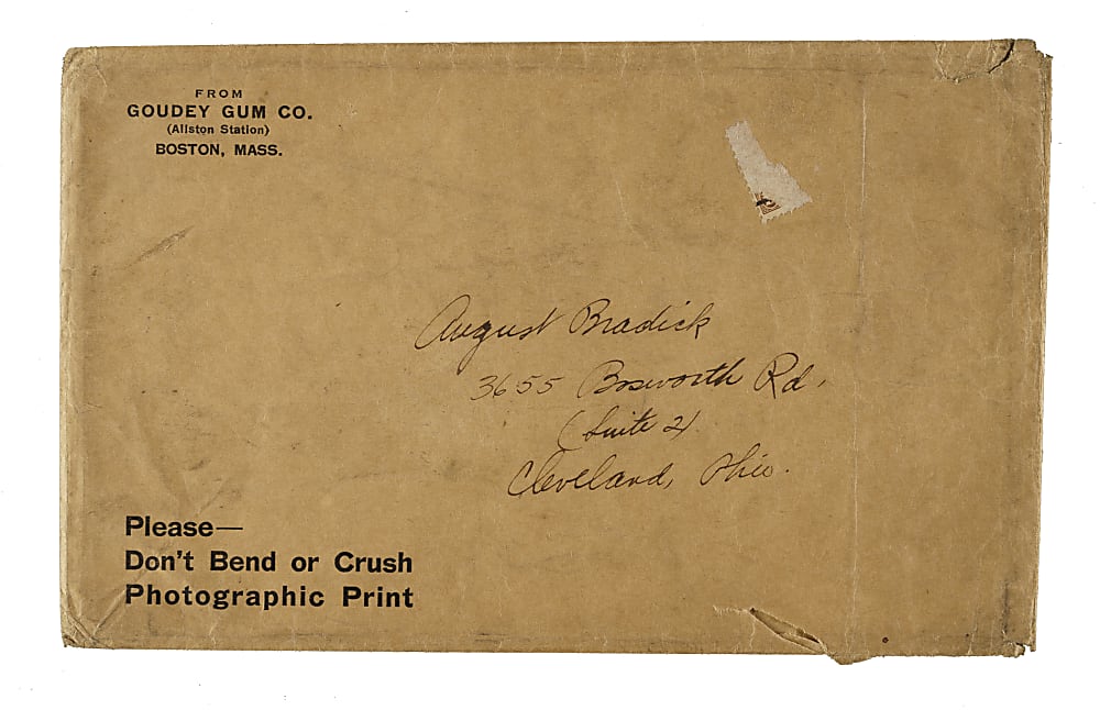 1934 R309-1 Goudey Premium Babe Ruth PSA POOR 1 Plus Original Mailing Envelope