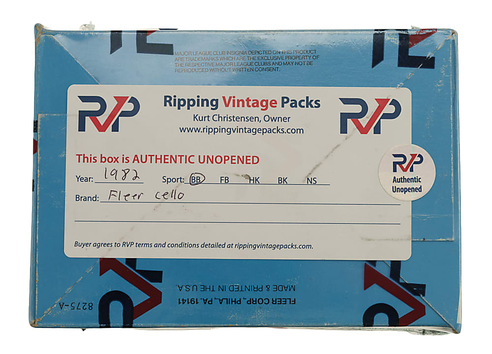 1982 Fleer Unopened Cello Box (24 Packs)