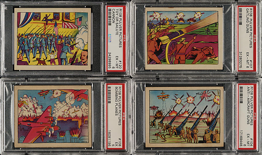 Circa 1935 R108 Pulver Co. "Pulver Pictures" Complete Set (30) Including 13 PSA-Graded Cards