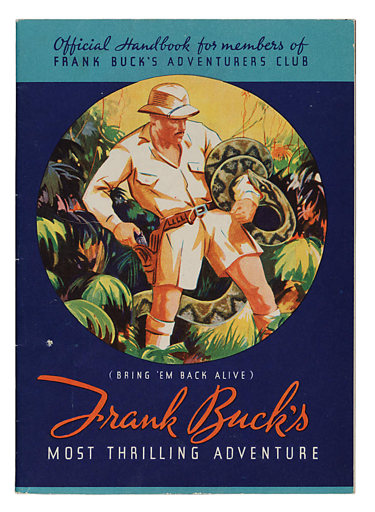 1938 R55 Gumakers of America Frank Buck "Bring 'Em Back Alive" Complete Set (48) Plus Handbook