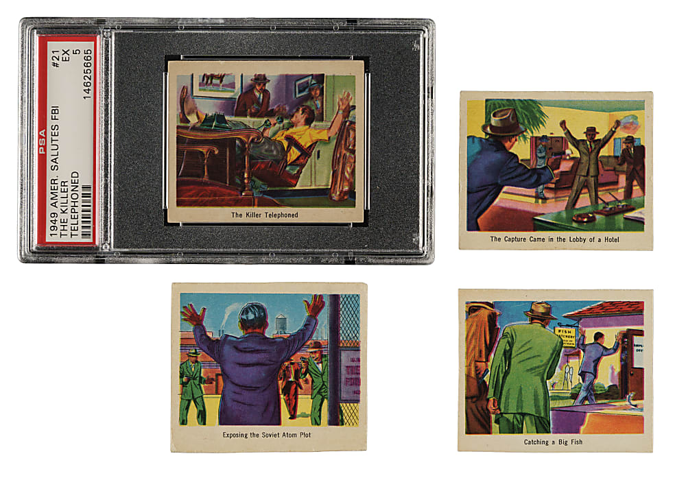 1949 Bowman "America Salutes The FBI-Heroes of the Law" Complete Set (36)